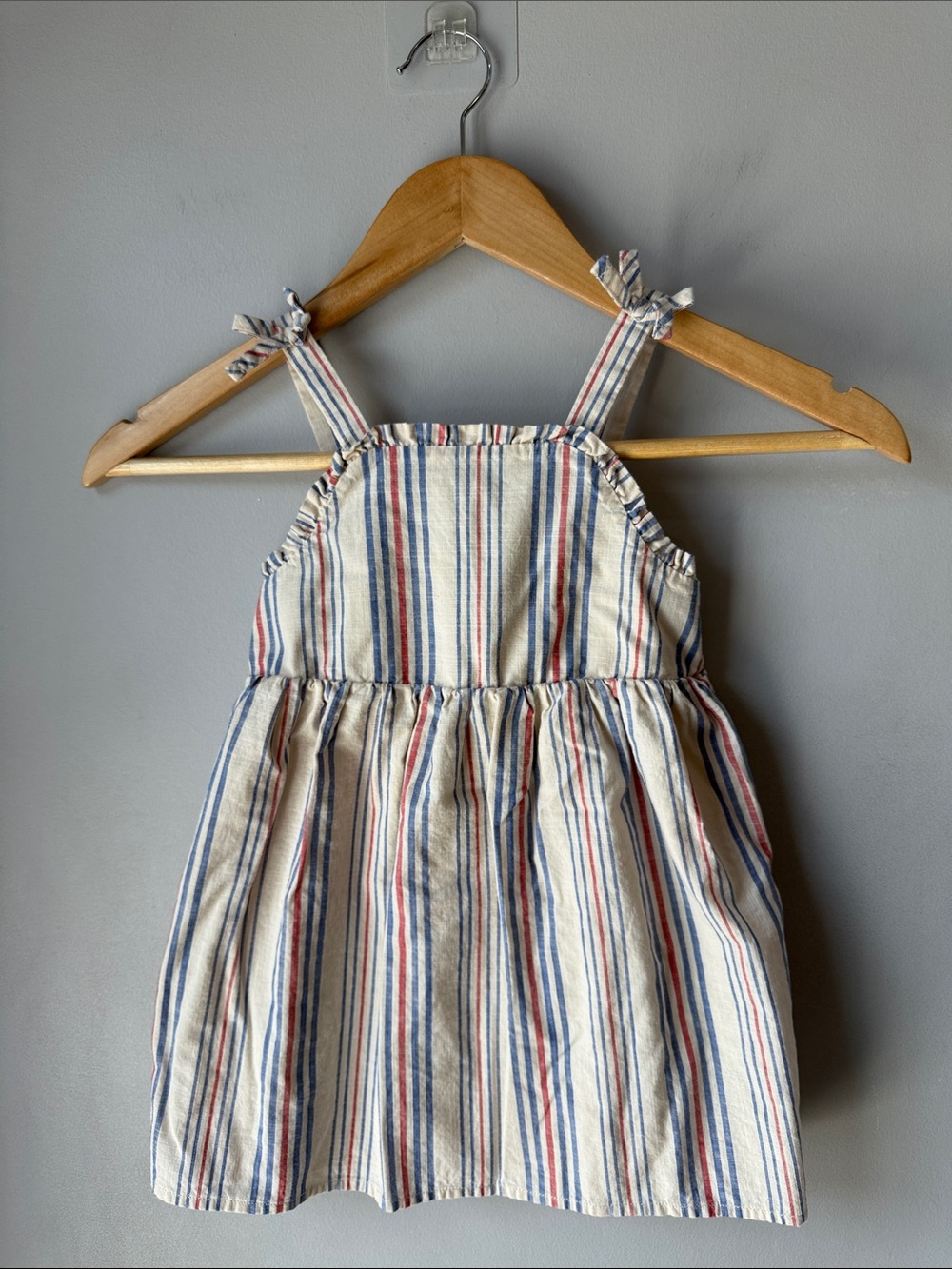 Cat & Jack 4th Of July Cotton Apron Dress 3T